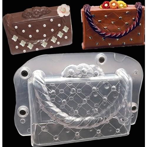Big Size 3D DIY Handmade Cake lady bag Chocolate mold Plastic Polycarbonate Bag Cake Decorating Tools With Magnet