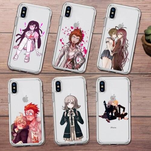 Danganronpa Phone Case For iPhone 11 12 Pro XS MAX XR X 7 8 6Plus SE 2020 Candy Soft Silicone Phone Cover Bag