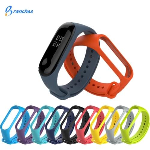 Colorful Bracelet for xiaomi mi band 4 3 bracelet Silicone Replacement Strap Mi Band 4 3 Bracelet Miband 4 3 Wrist Straps band3