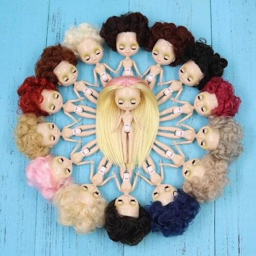 10CM blythMini Doll Afro hair style many kinds of hair colors random clothes