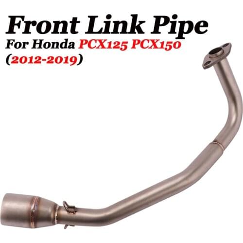 For HONDA PCX 125 PCX 150 2012-2019 Motorcycle Exhaust Muffler Modified Connection Middle Tube Link Pipe 51mm Without Muffler