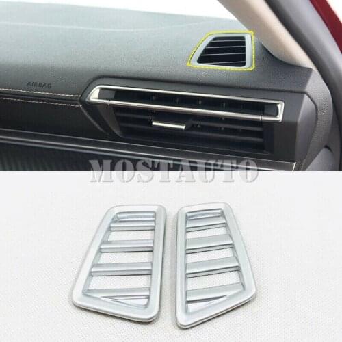 For Peugeot 508 2019-2020 ABS Matte Interior Upper Air Vent Outlet Trim 2pcs Car Accessories Interior Car Decor Car Trim