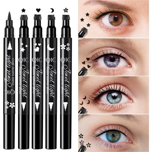 Double-headed Waterproof Liquid Eyeliner Seal Embellishment Seal Lasting Eye Liner Easy to Wear Eyes Makeup Cosmetics TSLM1