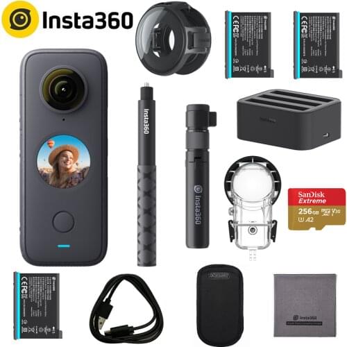 Insta360 One X2 Sport Action Camera 5.7K Video Waterproof To 10M FlowState Stabilization Steady Cam Mode Action Camera