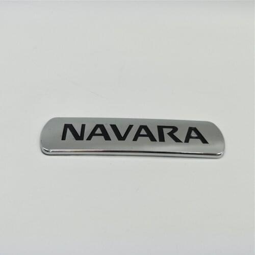 For Nissan Navara Rear Back Logo Plate Emblems Frontier Pickup D21 D22 D23 D40 Side Door Chrome Nameplate
