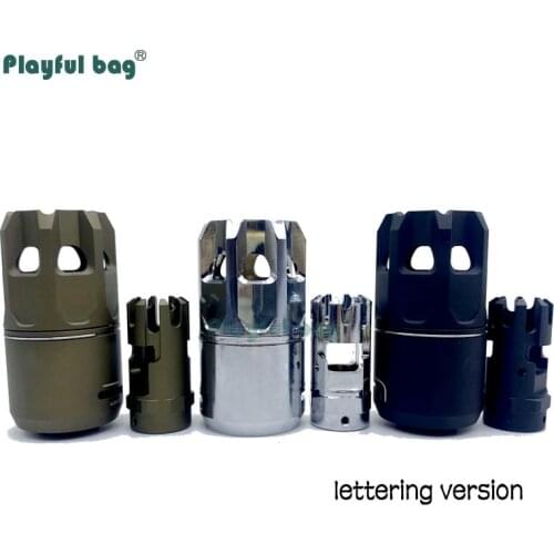 Playful bag CS sport 14mm reverse thread cap Tactical silencer toys Outdoor CS game Decorative toy equipment AQA77