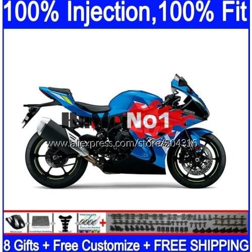 Injection OEM For SUZUKI GSXR1000 L7 L8 GSXR 1000 2017 2018 2019 116MC.18 GSXR-1000 K17 GSX-R1000 17 18 19 Fairing Glossy blue