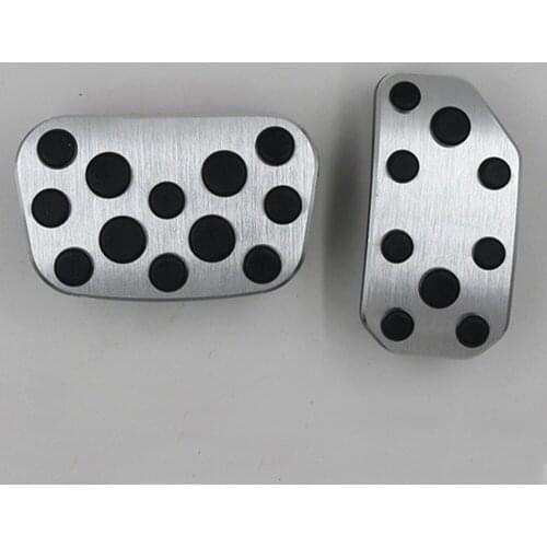 Made of Aluminum alloy Car Brake Accelerator Pedal Foot Rest Pedals Covers For Toyota Alphard 2010-2014 Previa 2002-2014