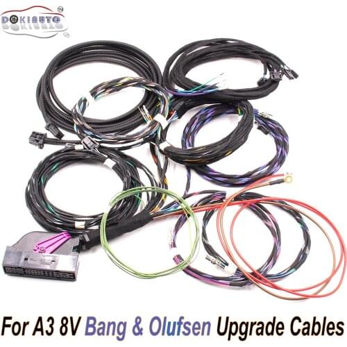 Upgrade Adapter Cable Wiring Harness Cable USE FIT For Audi A3 8V Bang & Olufsen Audio Speakers Media B&O System