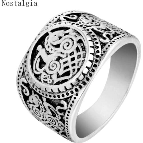 Nostalgia Thor Loki Asgard Horse Norse Viking Ring Tribal Mens Fashion Jewelry Womens Accessories Band Rings
