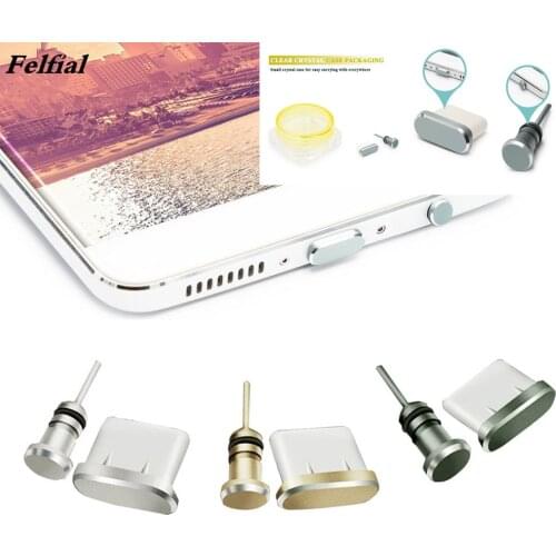 Type C Phone Dust Plug Set USB Type-C Port and 3.5mm Earphone Jack Plug For Samsung Galaxy S20 S9 Plus for Huawei P40 P30 lite