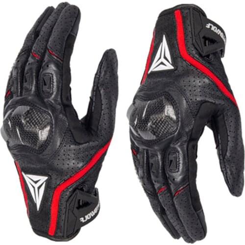 Four Seasons Motorcycle Gloves Touch Screen and anti-slide Surface with protection pad