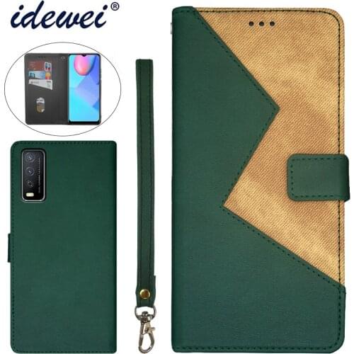 Applicable to vivo Y12S 2021 mobile phone case fold bracket function protection leather case phone case funda capa co