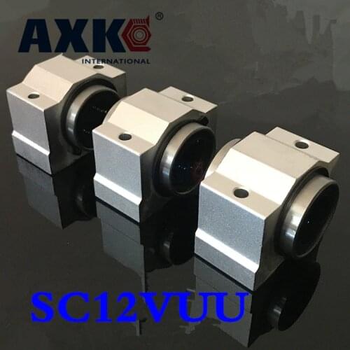 2019 Cnc Router Parts Linear Rail Axk 4pcs/lot Sc12vuu Sc12v Scv12uu 12mm Cnc Pillow Block Linear Slide For Router Xyz Table