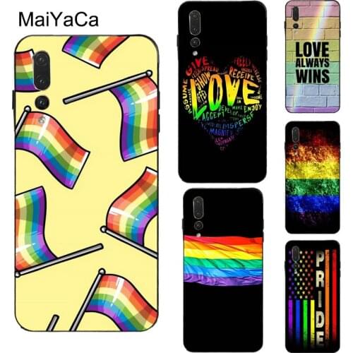 MaiYaCa Gay Pride Flag LGBT Case For Huawei P Smart 2019 Z P20 P30 P40 Pro P10 Lite Mate 20 30 Pro10 Lite Cover