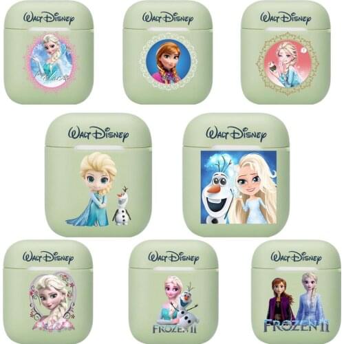 We Love Disney Frozen Princess Ana Elsa Soft Silicone Cases For Apple Airpods 1/2 Protective Case Bluetooth Wireless Earphone Co