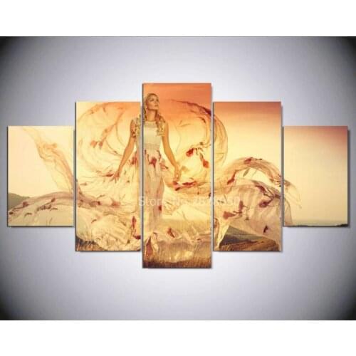 Pretty Model Canvas Art Oil Painting Cuadros Decoracion Wall Pictures For Living Room Picture Peinture Pintura No Frame Painting