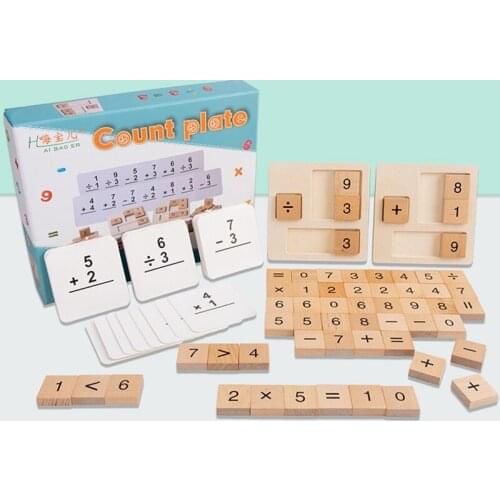 Montessori Baby Math Toy SD Mathematical Counting Games For Kids Smooth Learning Montessori Educational Wooden Toys For Children