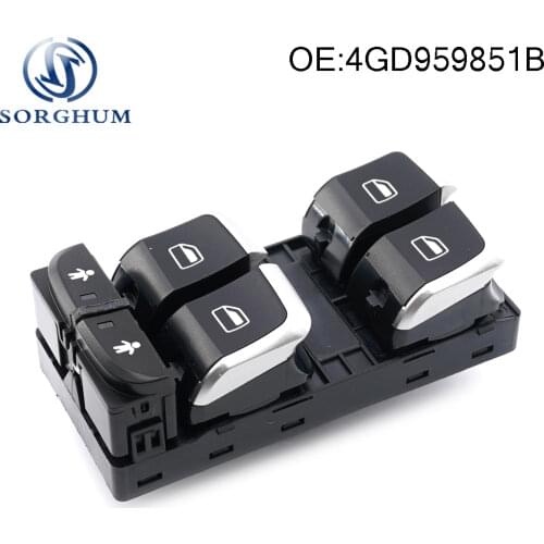 Chorme Master Window 4GD959851B 4GD959851 4GD959851D For Audi A6 A7 C7