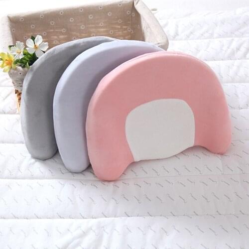 Anti Deviation Head Baby Neck Pillow Gold Velvet Pure Cotton Breathable Baby Care Memory Cozy Pillows for 6 - 18 Months Baby