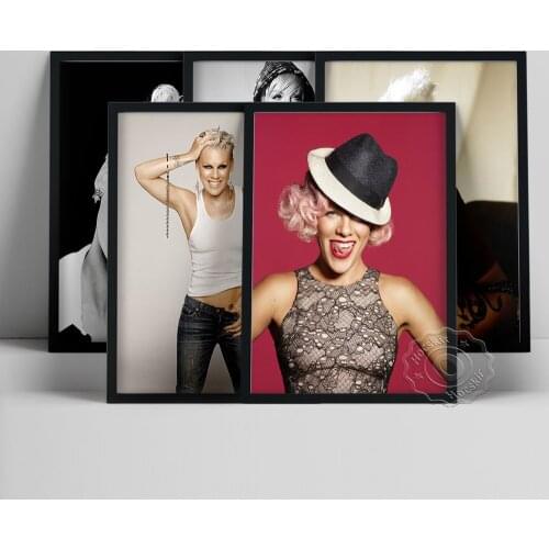 Singer Pink Poster, Pop Music Female Star Wall Picture, Cool Woman Actor Wall Sticker, Living Room Bedroom Wall Decor, Fans Gift