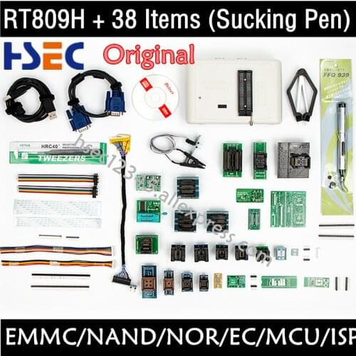 Original RT809H EMMC-Nand Flash programmer Universal Programmer TSOP56 TSOP48 SOP44 Adapter VGA HDMI BGA63 BGA64 BGA153 BGA169