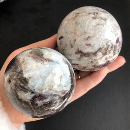 Plum Blossom Tourmaline Balls Crystals Healing Stone Natural Polished Spheres For Decoration