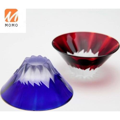 Handmade Wine Glass Shanghai Spot Luxury Wine Glass Red and Blue Couple Cups Wooden Box Sake Cup White Wine Glass