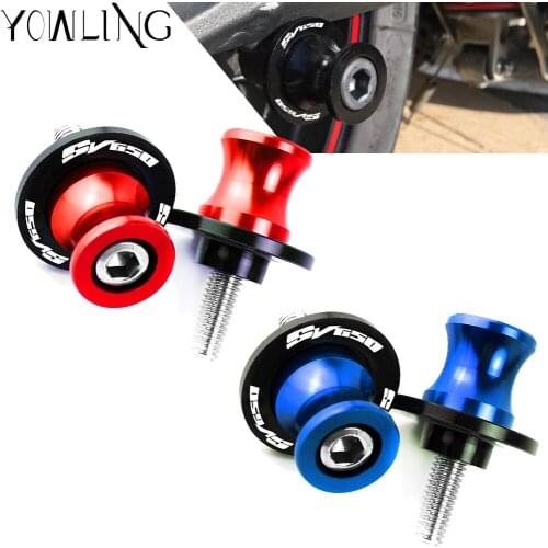 Moto Stand Screws 8MM Swingarm Slider Spools For Suzuki 650 SV650 sv 650 SV650S 1999-2010 2011 2012 2013 2014 2015 2016 2017