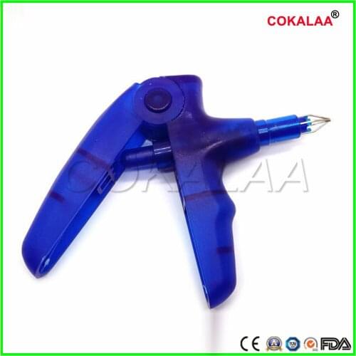 1 pcs Dentist Orthodontic Ligature Ring Placement Tool Dental Gun Type Elastometric Rings Placer Ligation Gun for Oral Care