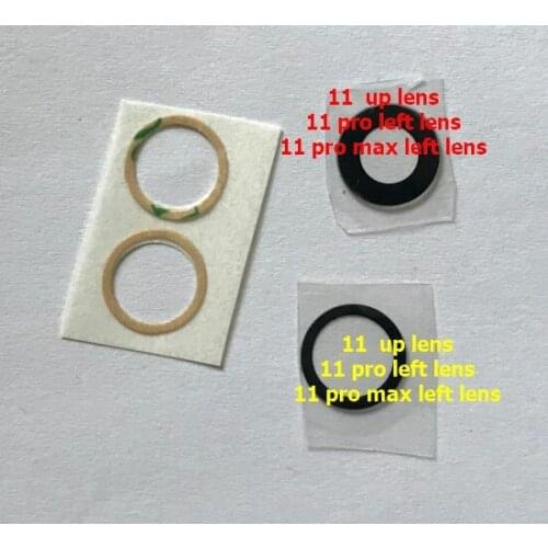 10Pcs For iPhone 11 pro max Back Rear Main Camera Lens Glass Repair Replacement Part