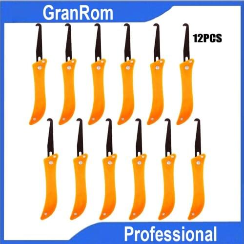 12pcs Set Foldable Edge Sealant Removal Tool for Corner Line Floor Tile Gap Crevice Stain Cleaning Knife