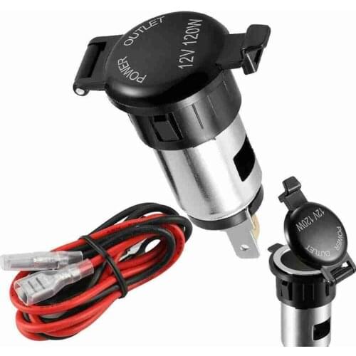 12V USB Car Cigarette Lighter Waterproof Socket Charger Power Adapter Cable Fuse