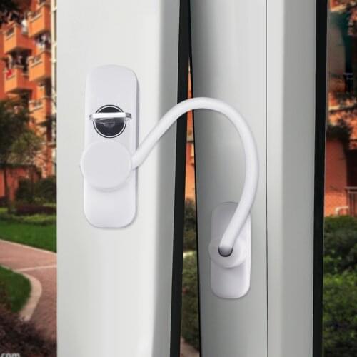 2PCS Kids Window Door Restrictor Security Safety Lock with Cable for Home Kitchen Living Room Bedroom Kindergarten School