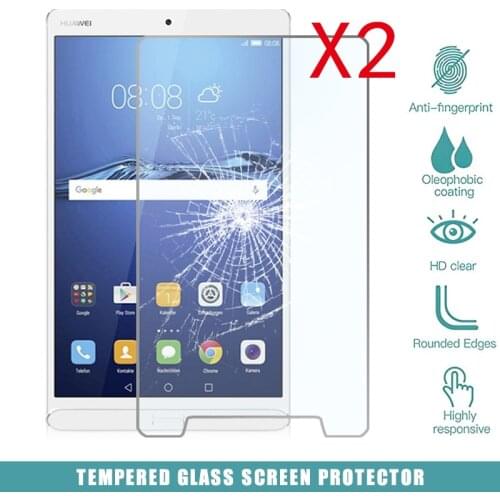 2Pcs Tablet Tempered Glass Screen Protector Cover for Huawei MediaPad M3 8.4" 9H Tempered Glass Screen Protector Film
