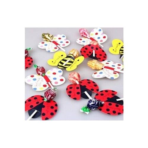 2100pcs lollipop cover yellow bee design children birthday wedding candy decorate holiday Christmas gift packaging