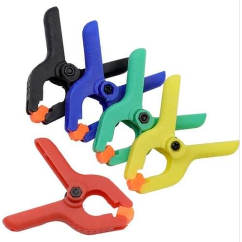 5pcs 2 Inch Mini Color Plastic A Clip Powerful Clip Woodworking Fixture Nylon Spring Clip Photo Background Cloth DIY Tools