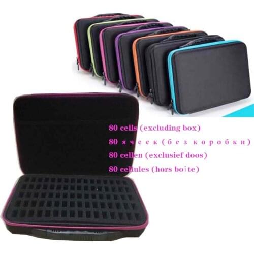 7colors 80 grid Diamond Painting Holder Bag without box diamond mosaic diamond embroidery Zipper Shockproof Durable without box