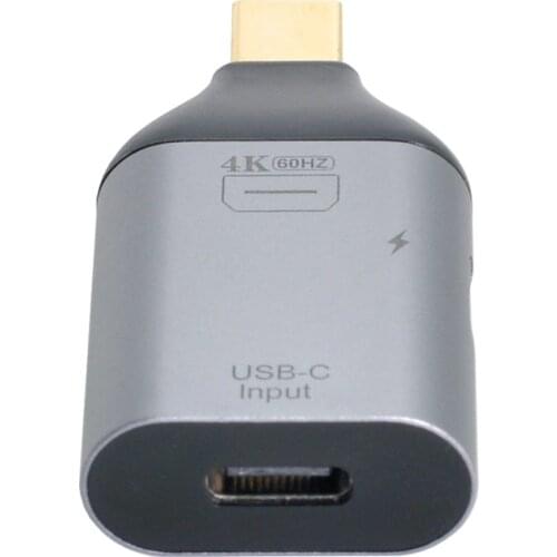 USB-C Type C Female Source to Mini Displayport DP Sink HDTV & PD Power Adapter 4K 60hz 1080p for Phone & Laptop