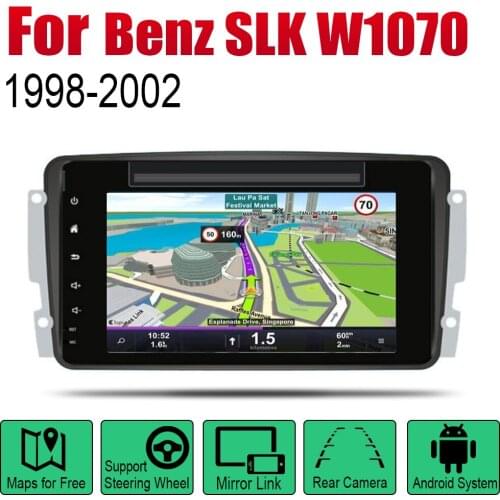 Auto DVD Player GPS Navigation For Mercedes Benz SLK W1070 1998~2002 NTG Car Android Multimedia System HD Screen Radio Stereo