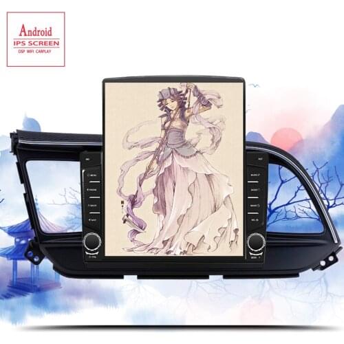 9.7" Tesla screen Android 10.0 car multimedia video Player radio gps navigation For Hyundai Elantra 6 2018 2019 2020 dvd 2din