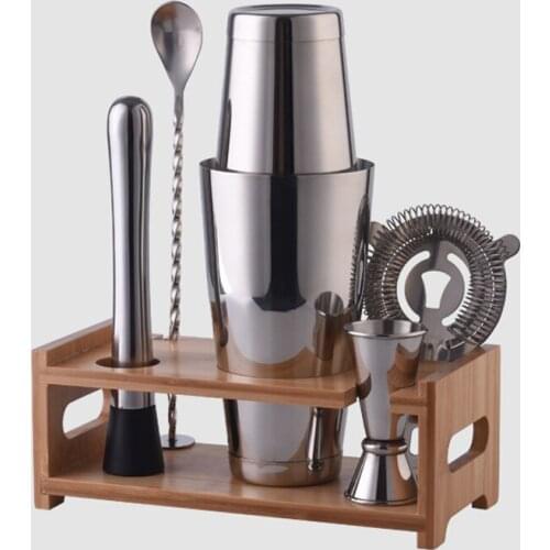 Wine Coctelera Batidora Boston Recipe Mixer Shaker Bartender Barware Kit Kitchen Bar Tools Stainless Steel Cocktail Shaker Set
