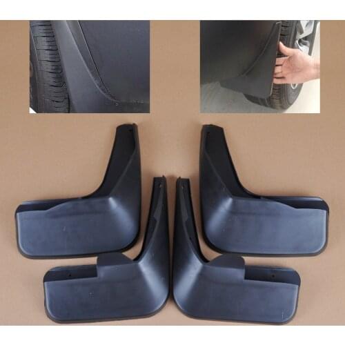 DWCX New 4x Black Mud Flaps Splash Guards Flaps Mudguards For Citroen C4 Hatchback 2006 2007 2008 2009 2010 2011 2012 2013 2014