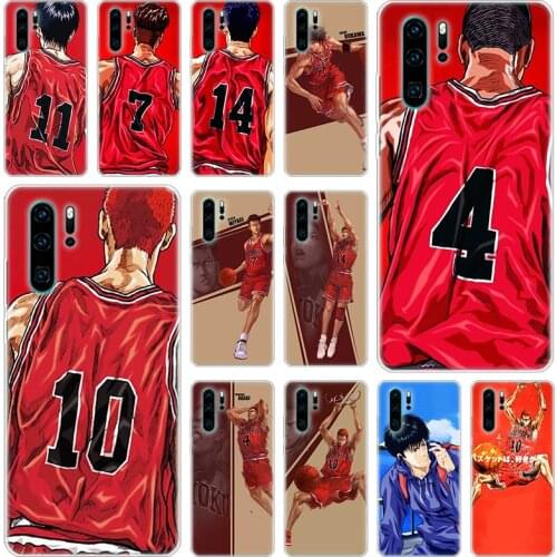 Hot Anime Slam Dunk Basketball Silicone Phone Case for Huawei P50 P40 Pro P30 Lite P20 Pro P8 Lite 2017 P Smart Z 2020 2021