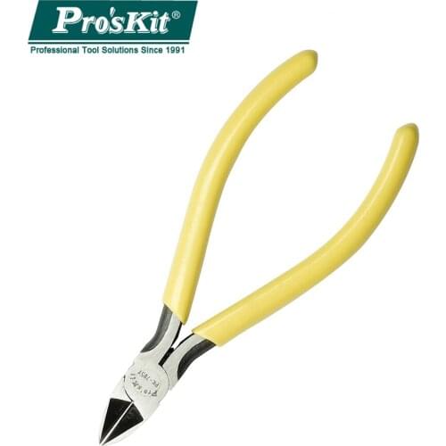 ProsKit 1PK-705Y Side High Carbon Steel Yellow Diagonal Cutting Plier Tools Precision Diagonal Cutting Plier(125mm) Hand Tool