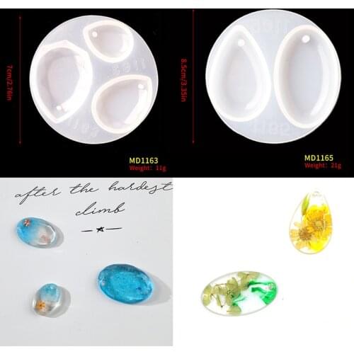 DIY Jewelry Pendant Resin Molds Silicone Crafts Charm Handmade Fondant Silicon Moldes Para Resina Knutselen Materialen