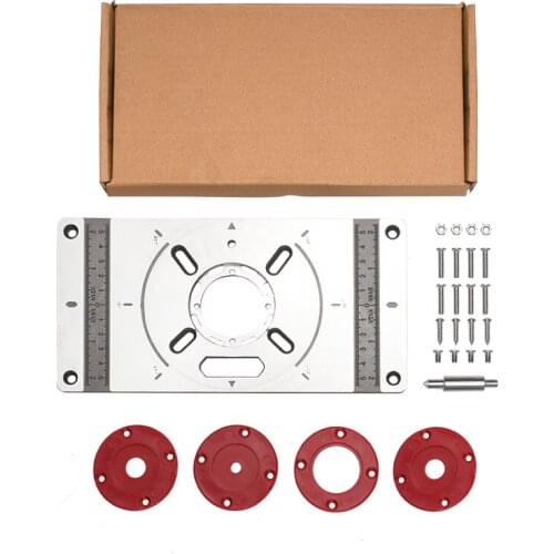 Router Table Plate Trimming Machine Engraving Router Board Engraving Flip Board Aluminum Router Table Insert Board for Makita
