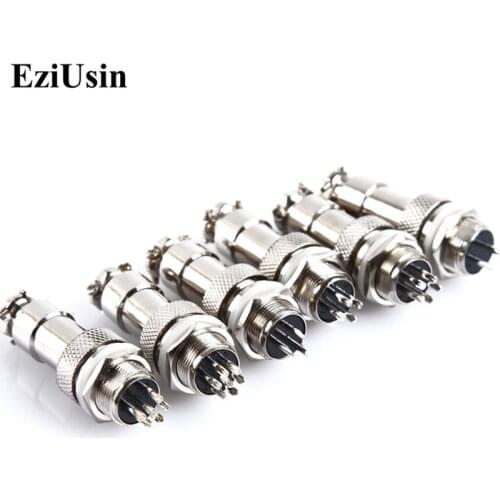 GX12 2/3/4/5/6/7 Aviation Interface Plug Socket Male Female 12mm Connector Plastic Cap Lid