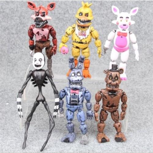 6 Pcs/Set Anime Figure Five Night At Freddy Fnaf Bear Pvc Model Action Figure Freddy Toys For Children Birthday Gifts Hot Toys