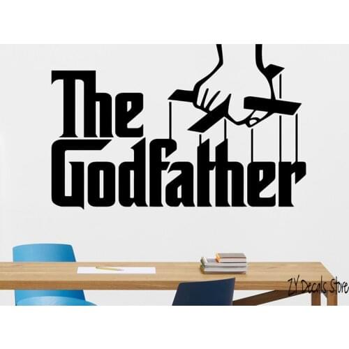 The Godfather Wall Decal Gangster Mafia Movies Vinyl Sticker Decor Mural For Bedroom Living Room Decoration L578